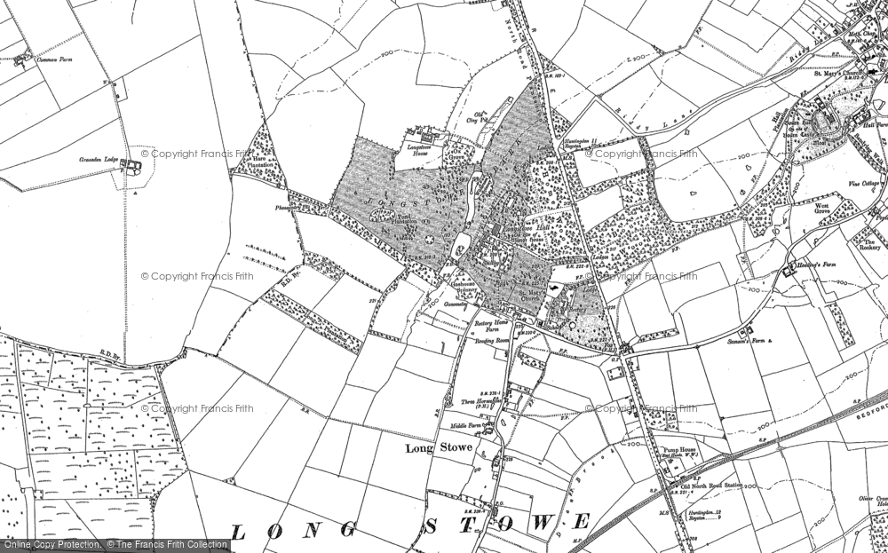 Old Map of Longstowe, 1886 - 1901 in 1886