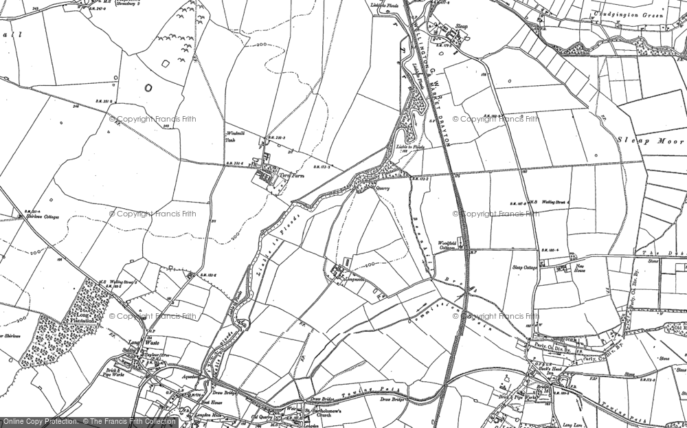 Old Map of Longswood, 1880 - 1881 in 1880