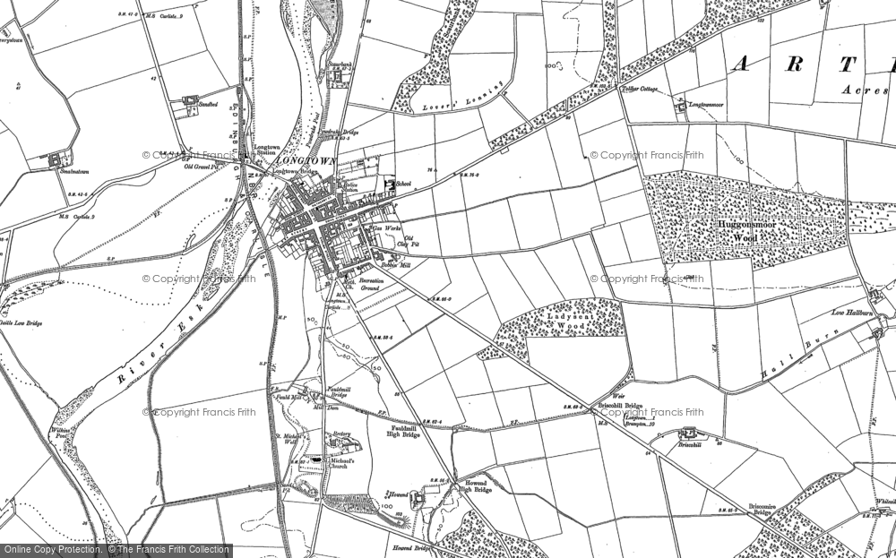 Old Map of Longtown, 1900 - 1948 in 1900