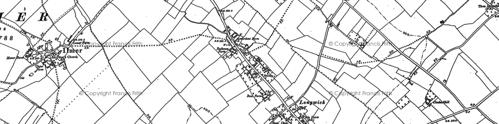 Old map of Ilmer in 1897