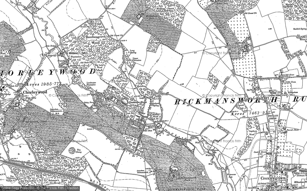 Old Map of Loudwater, 1896 - 1923 in 1896