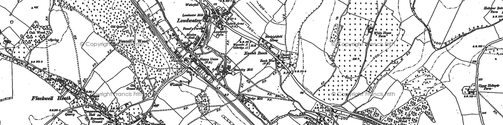Old map of Loudwater in 1897