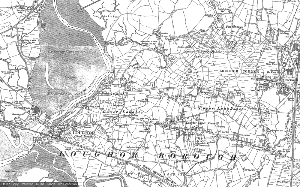 Old Map of Loughor, 1905 in 1905