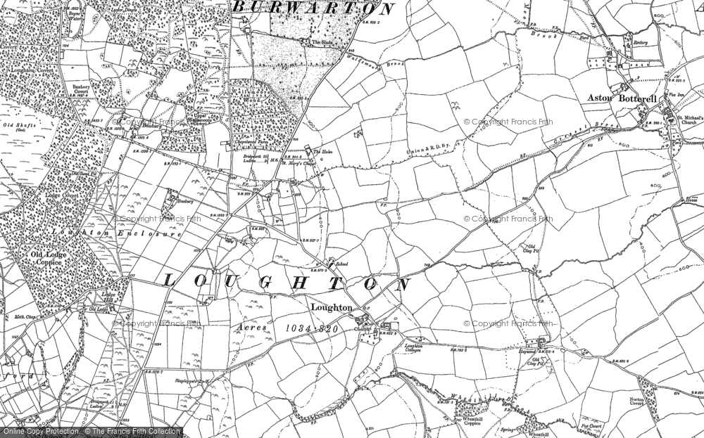 Old Map of Loughton, 1883 in 1883