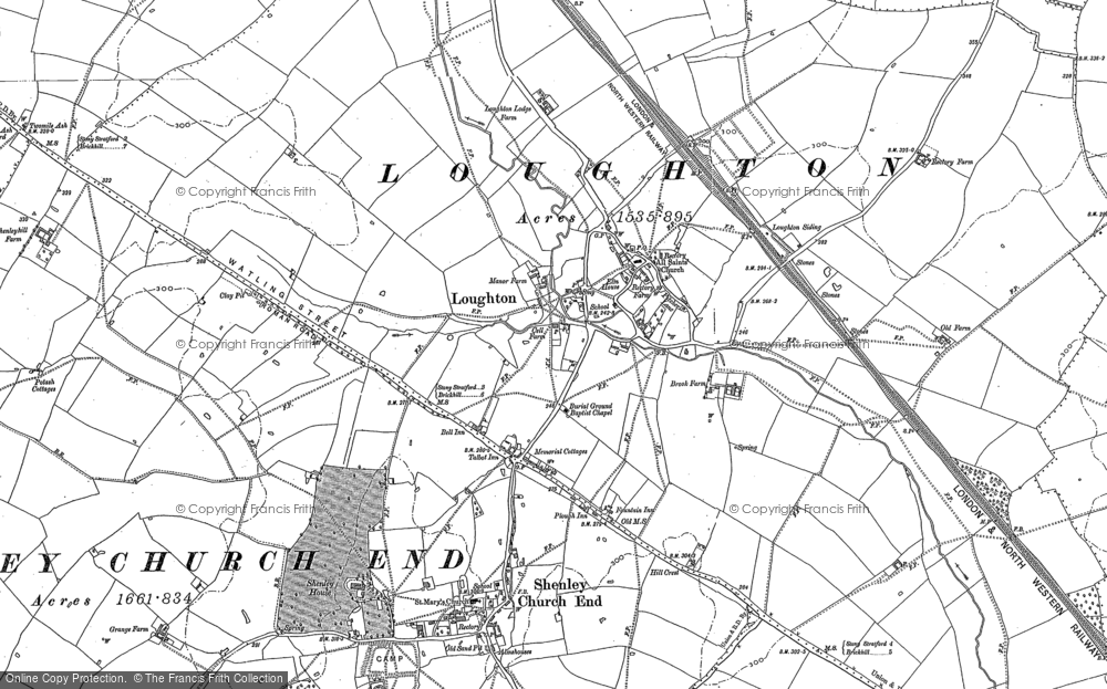 Old Map of Loughton, 1898 - 1924 in 1898