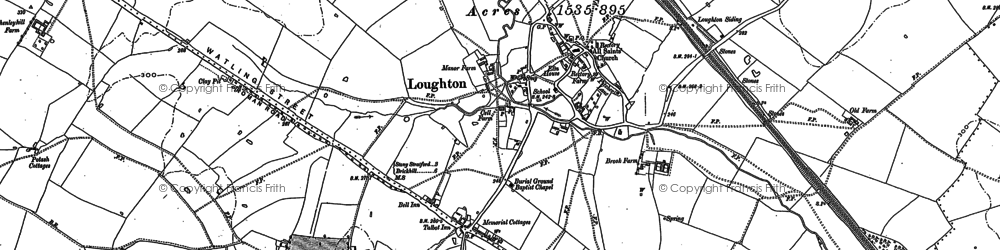Old map of Loughton in 1898
