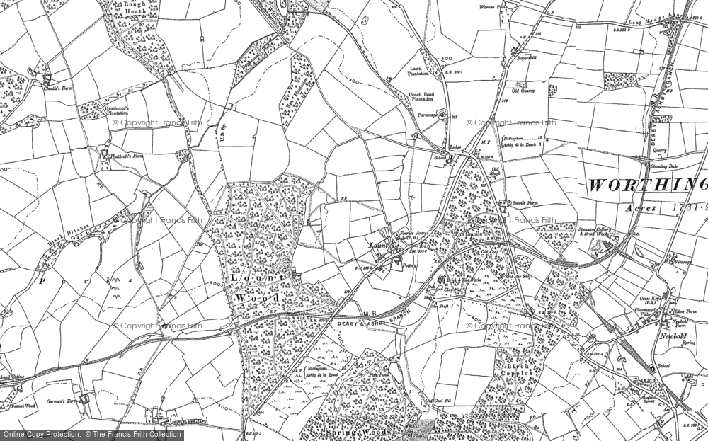 Old Map of Historic Map covering Scotland in 1899