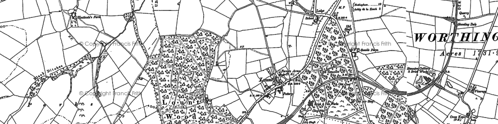 Old map of Lount in 1901