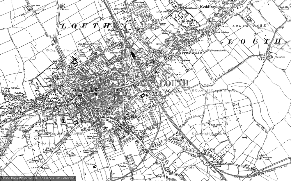 Old Maps Of The Louth Area Francis Frith   Louth 1886 Hosm34852 Large 