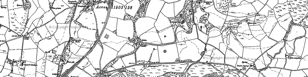 Old map of Troedrhiwlasgrug in 1904