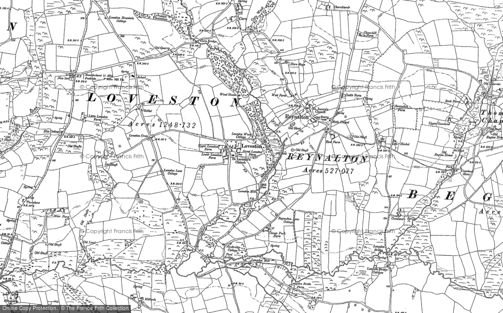 Old Map of Loveston, 1906 in 1906