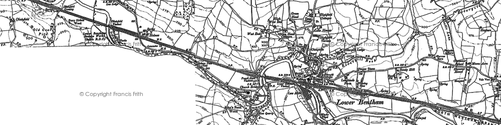 Old map of Low Bentham in 1907