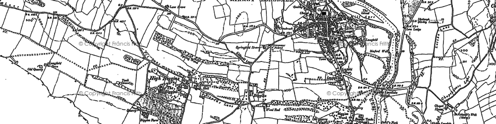 Old map of Low Biggins in 1897