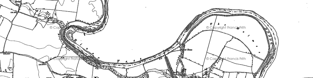 Old map of Hummersknott in 1896