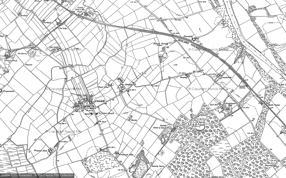 Old Map of Low Cotehill, 1899 in 1899
