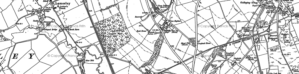 Old map of Low Eighton in 1895