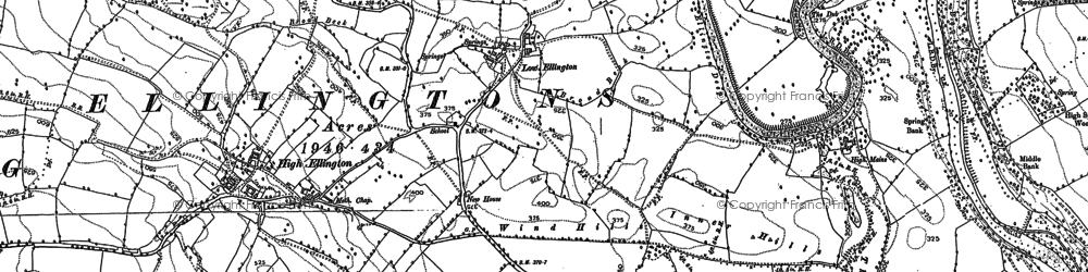Old map of Appletree Ho in 1890