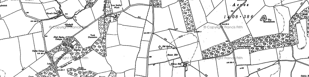 Old map of Low Espley in 1896