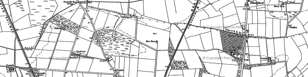 Old map of Low Harker in 1888
