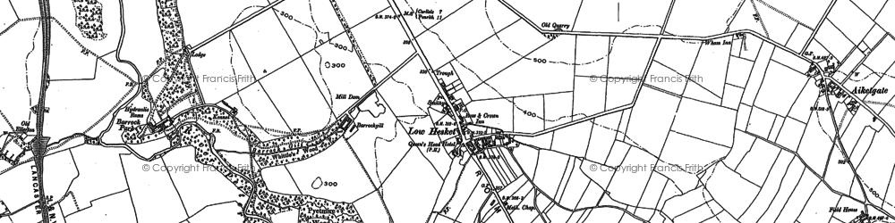 Old map of Barrock Fell in 1899