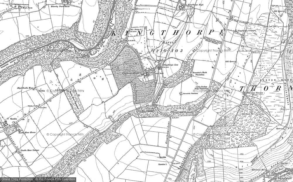 Old Map of Low Kingthorpe, 1890 - 1891 in 1890