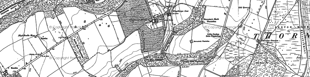Old map of Low Kingthorpe in 1890
