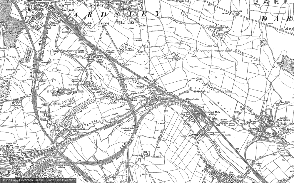 Old Map of Low Laithes, 1851 - 1890 in 1851