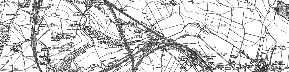 Old map of Low Laithes in 1851