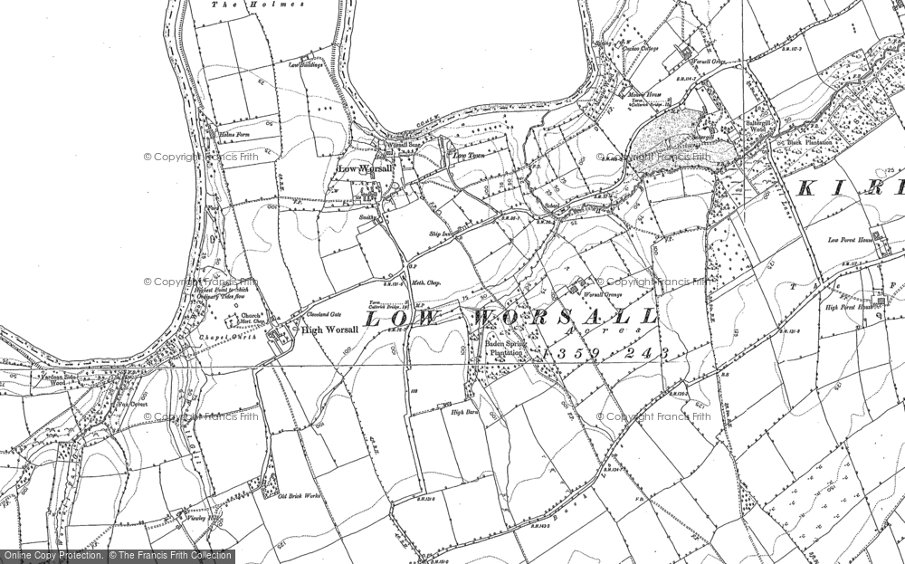 Low Worsall, 1893 - 1913