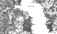Old Map of Low Wray, 1911 - 1913