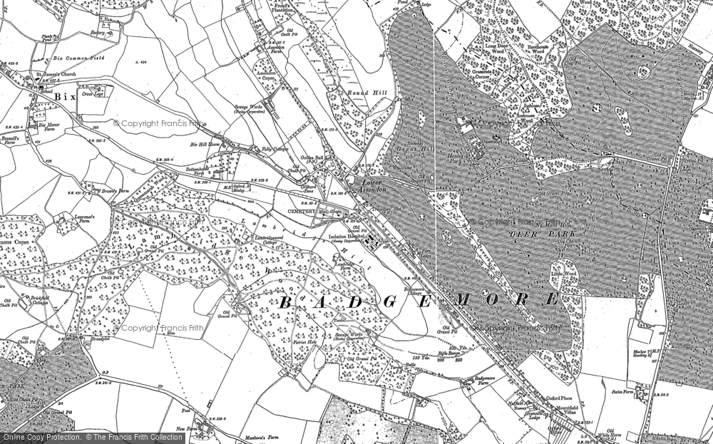 Old Map of Lower Assendon, 1897 - 1910 in 1897