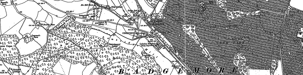 Old map of Brawns Ho in 1897