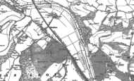Old Map of Lower Basildon, 1910