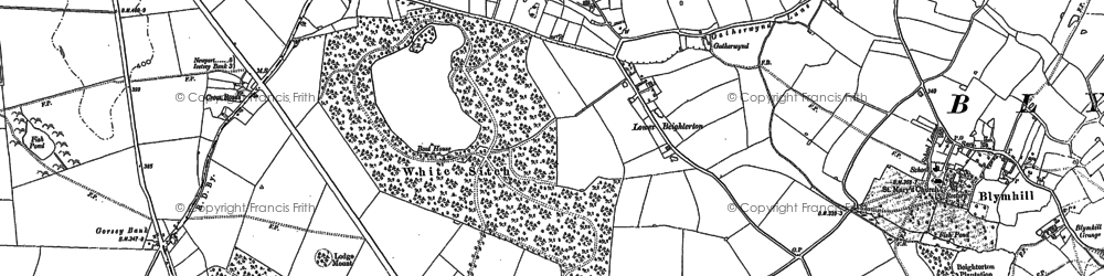 Old map of White Sitch in 1901