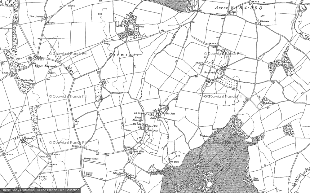 Old Map of Lower Beobridge, 1901 in 1901