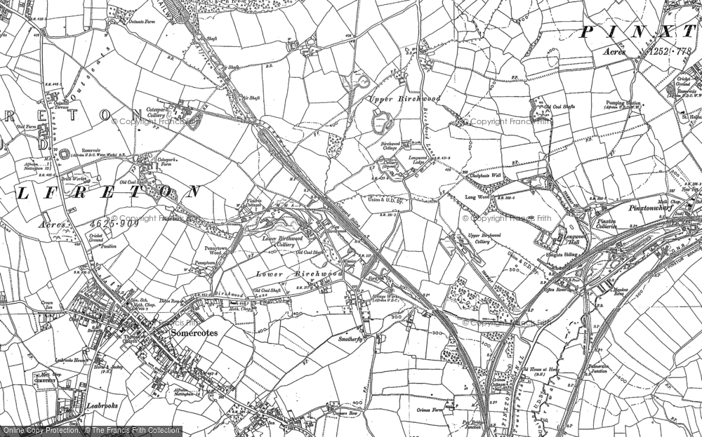 Old Map of Lower Birchwood, 1879 - 1899 in 1879