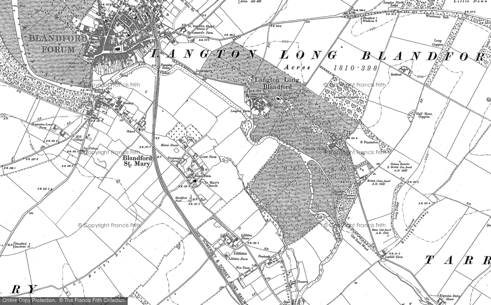Old Map of Historic Map covering Littleton in 1887