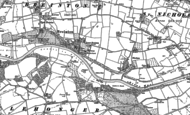 Old Map of Lower Breinton, 1885 - 1886