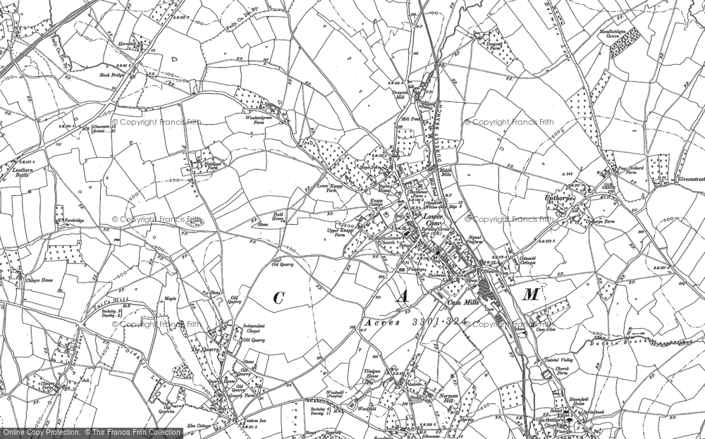 Old Map of Lower Cam, 1882 in 1882
