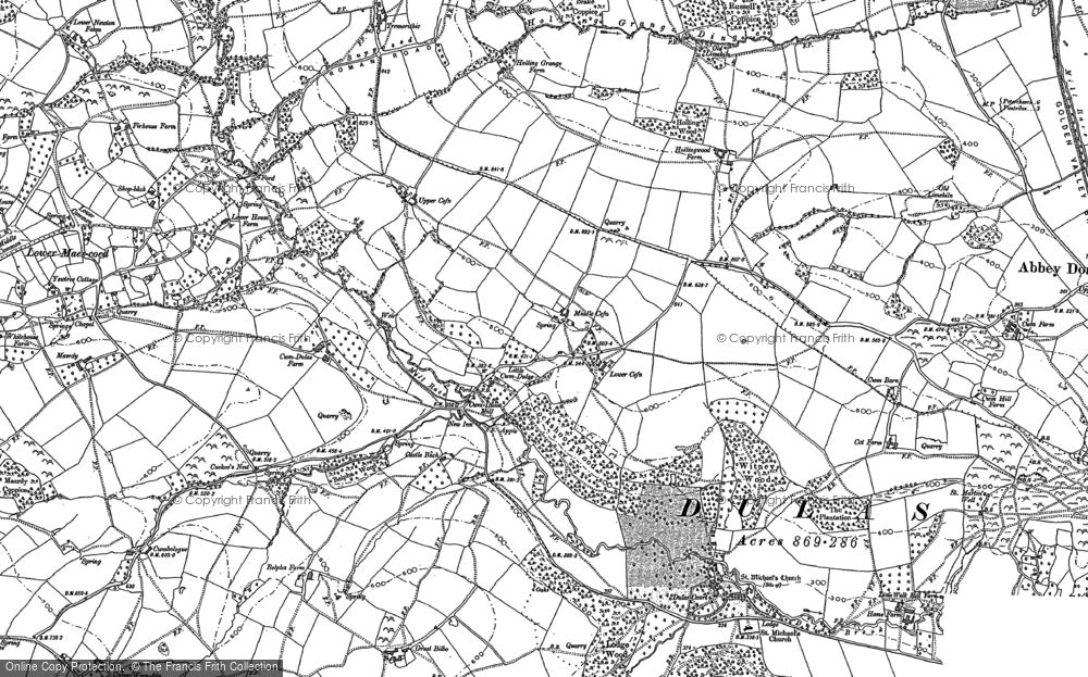 Old Map of Historic Map covering Great Bilbo in 1886