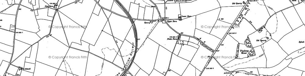 Old map of Pancakehill in 1882