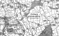 Old Map of Lower Creedy, 1887 - 1888