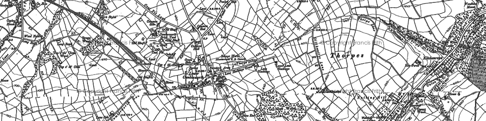 Old map of Lower Cumberworth in 1891