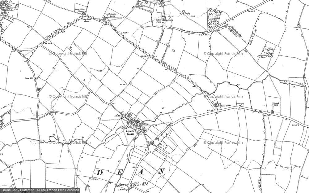 Old Map of Lower Dean, 1899 - 1900 in 1899