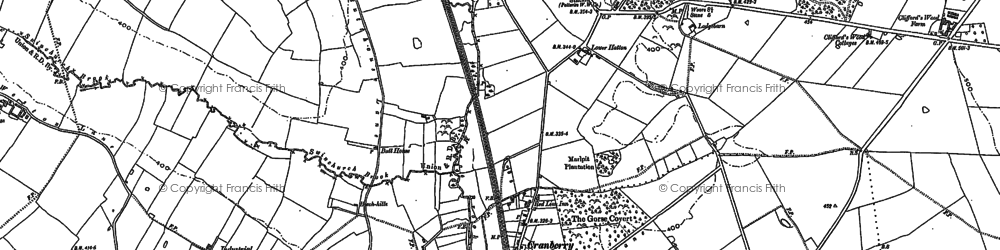 Old map of Lower Hatton in 1879