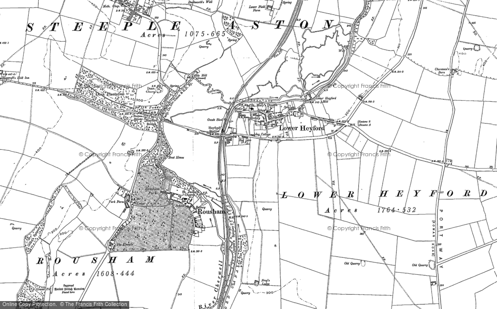 Old Map of Lower Heyford, 1898 in 1898