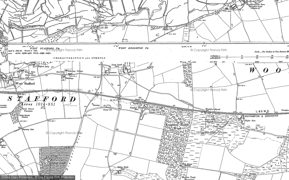 Old Map of Lower Lewell Fm, 1886 - 1887 in 1886
