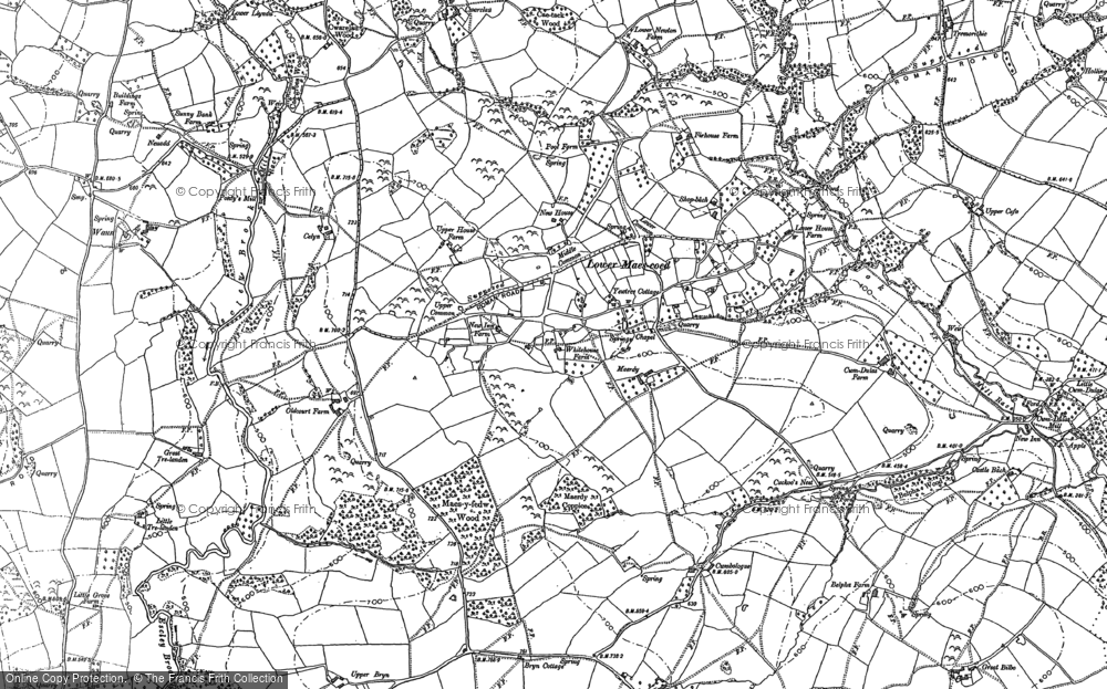 Old Map of Lower Maes-coed, 1887 - 1904 in 1887