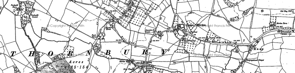 Old map of Lower Morton in 1880