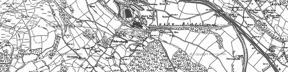 Old map of Lower Ochrwyth in 1899